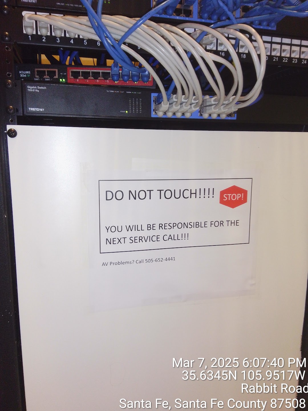 AV Rack Installation