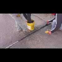 Laying Asphalt Patch over conduit