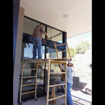 Workmen on Scaffolding
