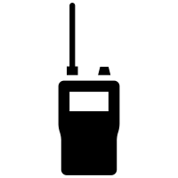 VHF and UHF radio communications icon