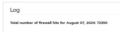 firewall hits log
